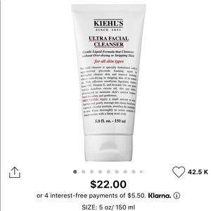 Kiehls Ultra Facial Cleanser